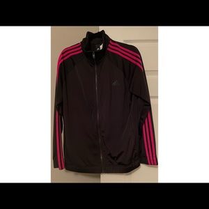 Pink and black adidas jacket